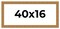 Panoramic Contemporary Gold Picture Frame - UV Acrylic, Foam Board Backing, Hanging Hardware